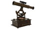 DKD Home Decor Figura de Metal Telescopio Bronce