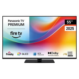Panasonic TV-55W85BEZ Smart TV 139 cm (55") 4K Ultra HD QLED 120Hz Fire OS Dolby Vision HDR10+ HDMI 2.1 Bluetooth Negro