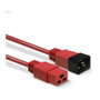 Lindy Cable alargador de alimentación C19 a C20, 1 m, Rojo
