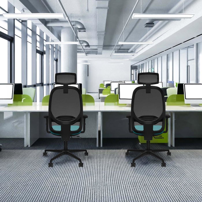 PIQUERAS Y CRESPO Silla de oficina Cilanco con mecanismo Sincro/Traslack, Azul marino y Negro PIQUERAS Y CRESPO Silla de oficina Cilanco con mecanismo Sincro/Traslack, Azul marino y Negro