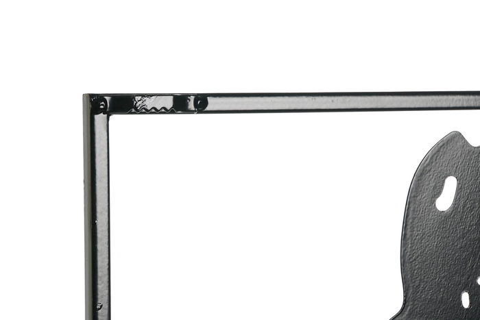 DKD Home Decor Decoracion Pared Vintage Metal Negro 40 x 60 x 1.3 cm (4 Unidades)