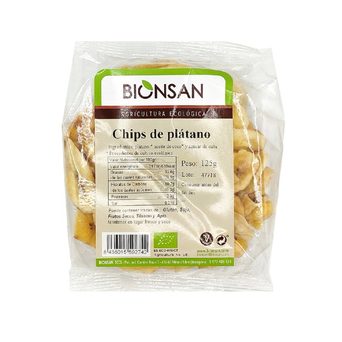 BIONSAN Chips de Plátano Ecológicos 100 gr.