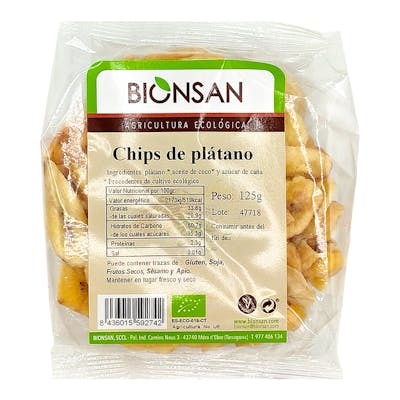 BIONSAN Chips Platano Ecológico 100 Gr. BIONSAN Chips Platano Ecológico 100 Gr.