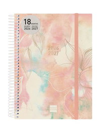 Finocam Agenda Escolar Pretty 2026-27 18 Meses Espiral