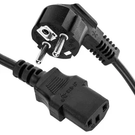 Genérico Cable de Alimentación IEC C13 a Schuko 1.8m 3x0.75mm para PC, Monitor, Fuente - VDE, ÖVE, Kema