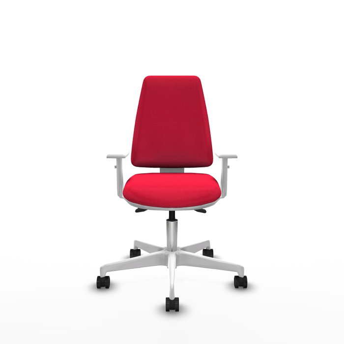 PIQUERAS Y CRESPO Silla de oficina Elche con mecanismo Asincro, Rojo