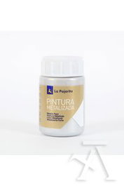 LA PAJARITA Pack de 6 Botes de Pintura Metalizada Plata 35ml