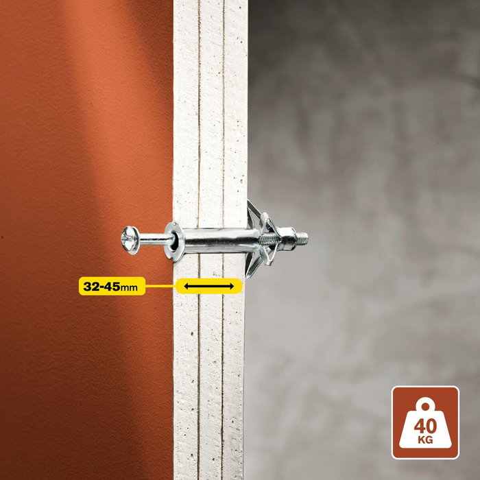Rapid Taco de expansión metálico ø11 x 80 con tornillo m5 x 89, blíster 10 uds