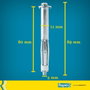 Rapid Taco de expansión metálico ø11 x 80 con tornillo m5 x 89, blíster 10 uds