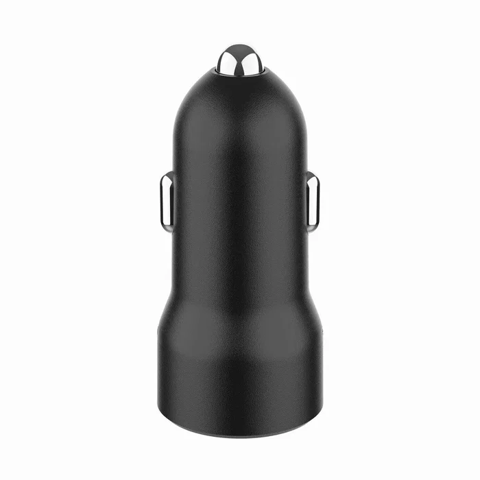 Gembird TA-UC-A2PDQC20-CAR-01 Cargador Coche Rápido 20W, 2 Puertos USB (Tipo C PD y Tipo A QC 3.0), Negro, Universal, Protección Sobrecorriente