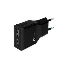 Phoenix Cargador USB Universal de Pared 5V 2A con 2 Puertos, Incluye Cable Micro USB, para Smartphone, Tablet y Más