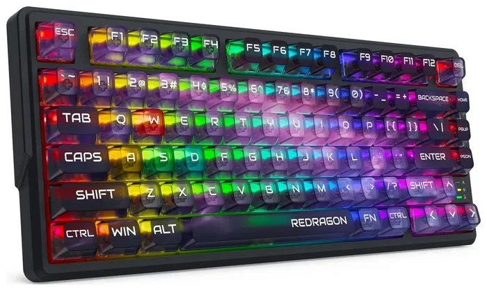 Redragon Bartlett Magnetic K767-WL-M Amethyst Teclado Mecánico Inalámbrico Layout Polaco QWERTY