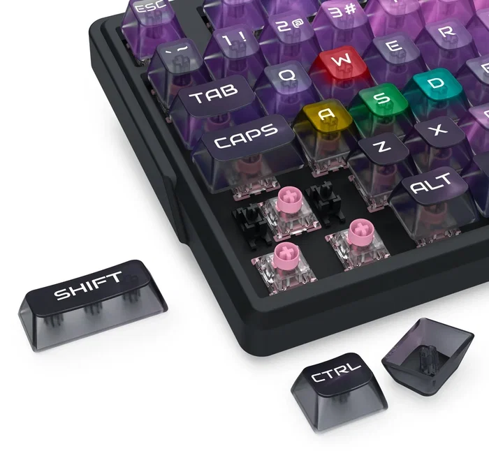 Redragon Bartlett Magnetic K767-WL-M Amethyst Teclado Mecánico Inalámbrico Layout Polaco QWERTY