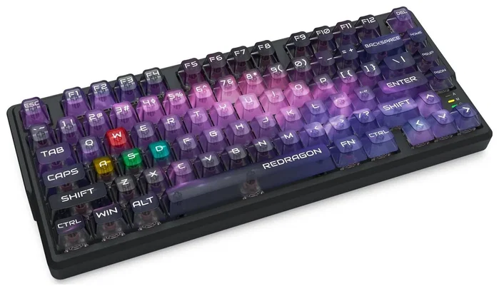 Redragon Bartlett Magnetic K767-WL-M Amethyst Teclado Mecánico Inalámbrico Layout Polaco QWERTY
