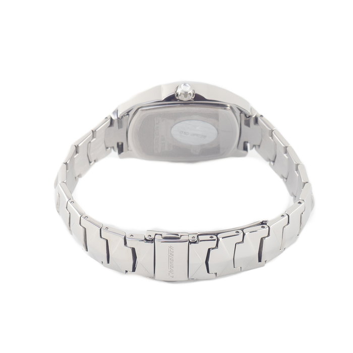 Chronotech Reloj CT7504L-06M Plateado con Esfera Naranja