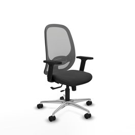 PIQUERAS Y CRESPO Silla de oficina Cilanco Gris con mecanismo Sincro/Traslack