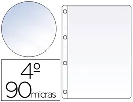 Saro Funda PVC Cristal Cuarto 4 Taladros 90 mc Caja 100 Unidades