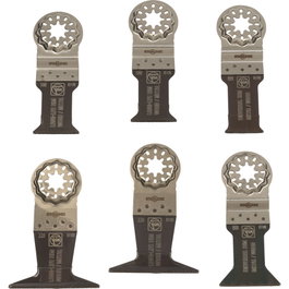 Fein Best of E-Cut Starlock Wood & Metal - Set de 6 piezas