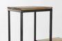 DKD Home Decor Repisa Moderno Wood furni26 Negro Natural 40 x 100 x 40 cm Set de 2