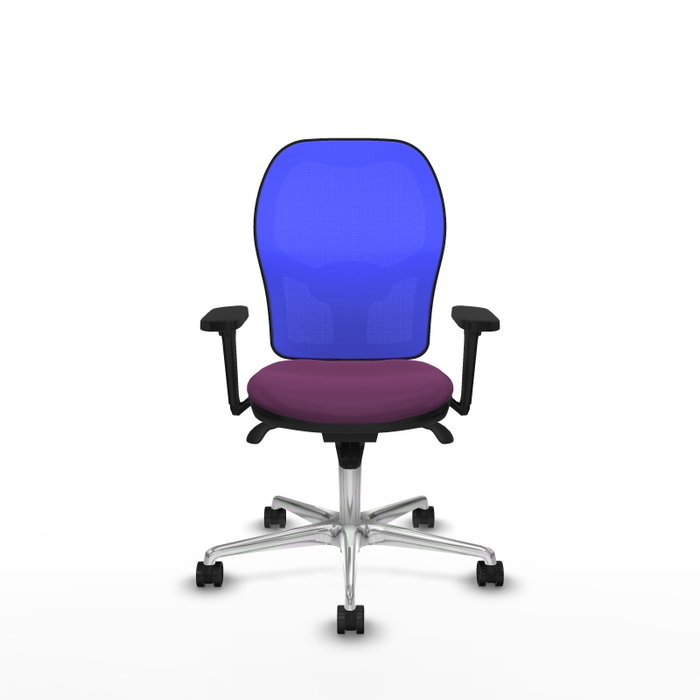 PIQUERAS Y CRESPO Silla de oficina Jorquera con mecanismo Sincro, Morado y Azul
