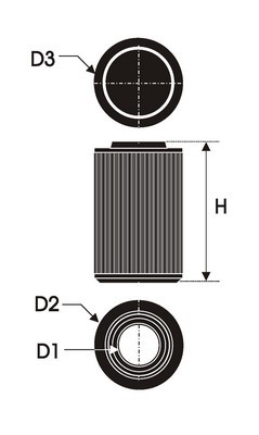 Green Filters Filtro Sustitucion G591006 Special G591006 Filtro de aire de algodón lavable para toda la vida, gana prestaciones y ahorra dinero