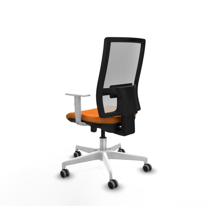 PIQUERAS Y CRESPO Silla de oficina Horna Naranja y Blanco