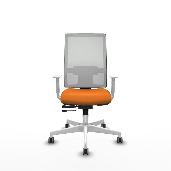 PIQUERAS Y CRESPO Silla de oficina Horna Naranja y Blanco