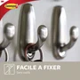 3M Gancho de metal decorativo de níquel cepillado modelo mediano