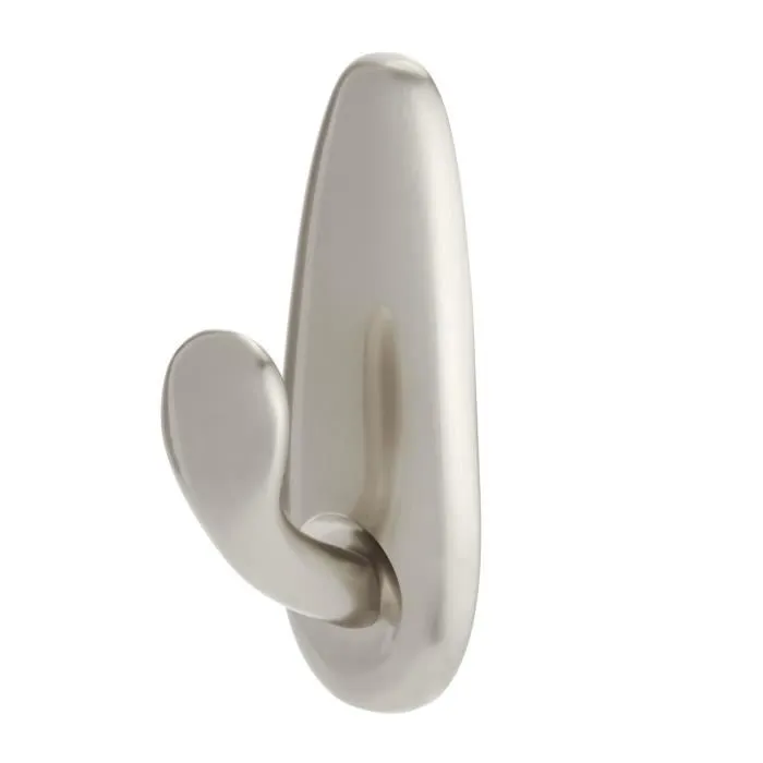 3M Gancho de metal decorativo de níquel cepillado modelo mediano