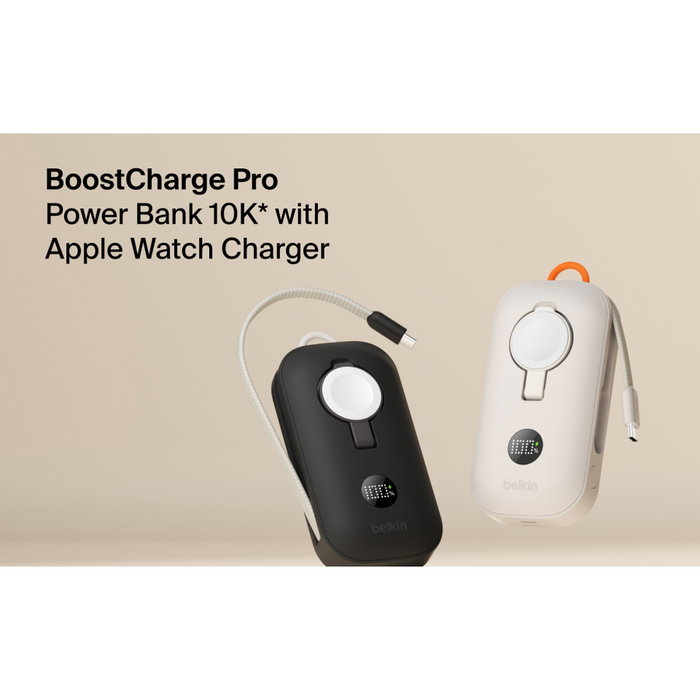Belkin Power Bank 10.000 mAh 45W con cargador Apple Watch - Arena