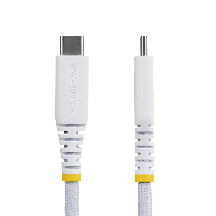 StarTech Cable de Carga USB-C Trenzado 3m 60W 3A Blanco