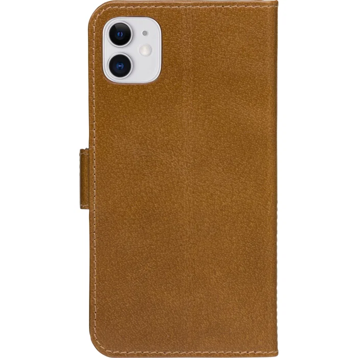 Dbramante1928 CPH Slim Funda cartera de cuero para Apple iPhone 11, bronceado, soporte sobremesa, bolsillo tarjetas