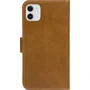 Dbramante1928 CPH Slim Funda cartera de cuero para Apple iPhone 11, bronceado, soporte sobremesa, bolsillo tarjetas