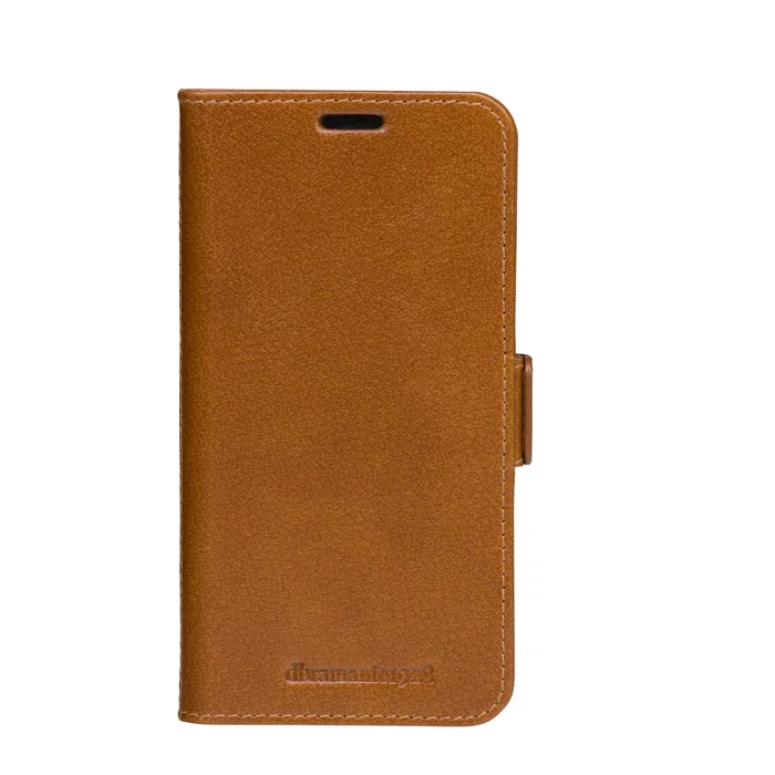 Dbramante1928 CPH Slim Funda cartera de cuero para Apple iPhone 11, bronceado, soporte sobremesa, bolsillo tarjetas