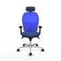 PIQUERAS Y CRESPO Silla de oficina Jorquera Azul Marino y Azul