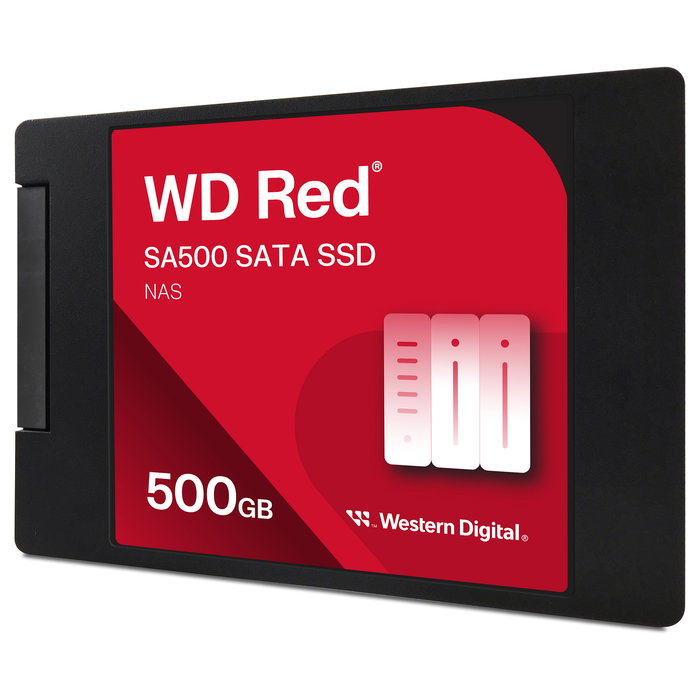 Western Digital Red WD SA500 SSD SATA III 2.5" 500 GB, 560 MB/s, 6 Gb/s, 3D NAND, NAS, 350 TBW