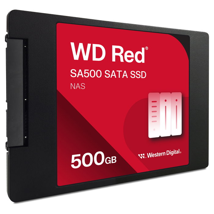 Western Digital Red WD SA500 SSD SATA III 2.5" 500 GB, 560 MB/s, 6 Gb/s, 3D NAND, NAS, 350 TBW