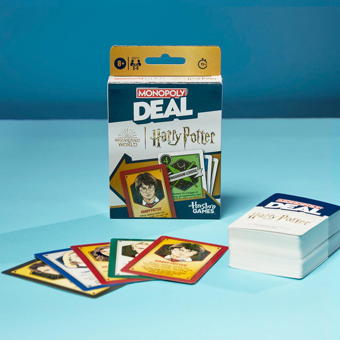 Hasbro G0717 Juego de Cartas Monopoly Deal Harry Potter, en español y portugués, para mayores de 8 años