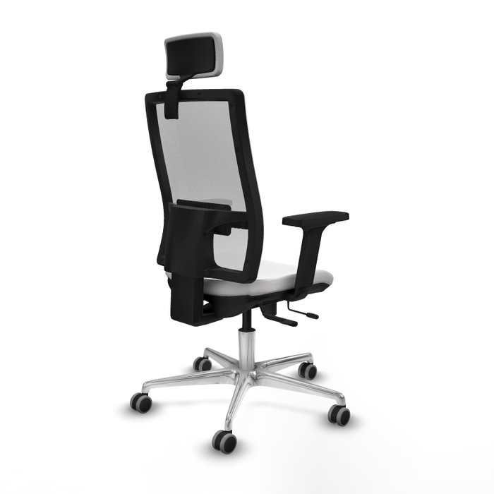 PIQUERAS Y CRESPO Silla de oficina Horna Blanca con mecanismo Sincro/Traslack