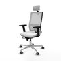 PIQUERAS Y CRESPO Silla de oficina Horna Blanca con mecanismo Sincro/Traslack
