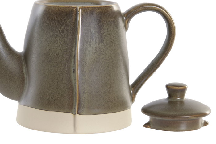 DKD Home Decor Tetera Urban Verde 600ml Gres Apto Lavavjillas