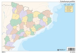 Mapa Mudo Erik Color Politico Catalunya (Set de 50)