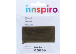 Innspiro Cinta organdí marrón 19mm, 5m