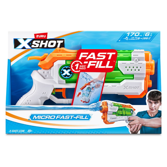 ZURU XSHOT Water - Fast-Fill Micro Multicolor