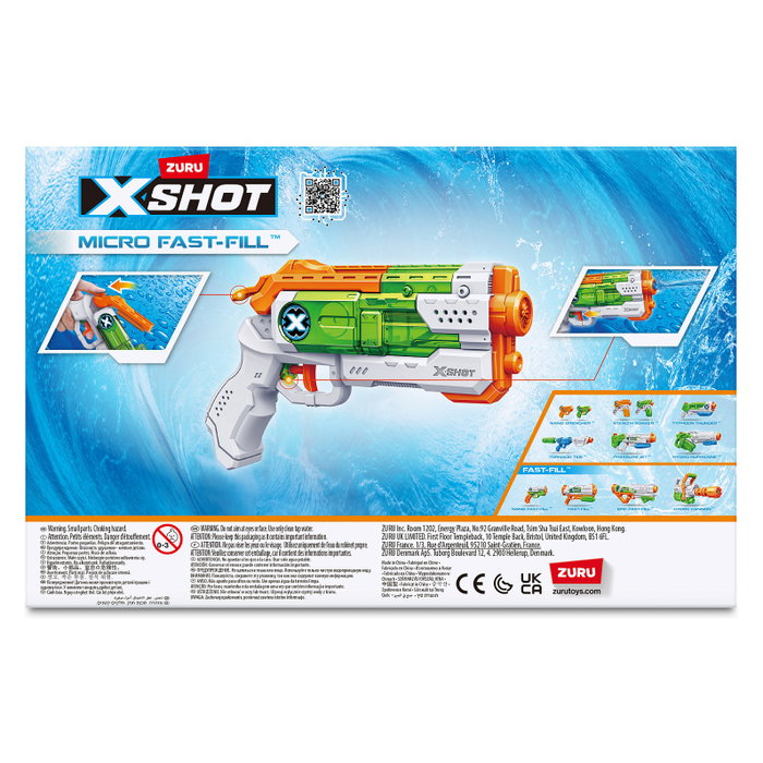 ZURU XSHOT Water - Fast-Fill Micro Multicolor