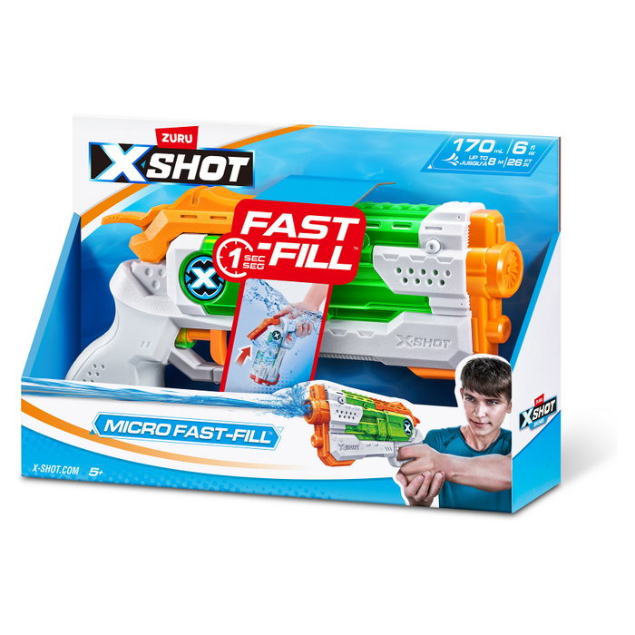 ZURU XSHOT Water - Fast-Fill Micro Multicolor