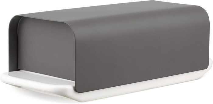 Alessi Mantequera Mattina BG04 DG Dark Grey Porcelana y Acero Inoxidable Diseño Estudio BIG-GAME Alessi Mantequera Mattina BG04 DG Dark Grey Porcelana y Acero Inoxidable Diseño Estudio BIG-GAME