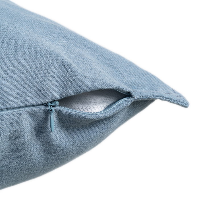 Cojín Azul 85%Algodón-15%Lino Decoración 60 X 60 cm