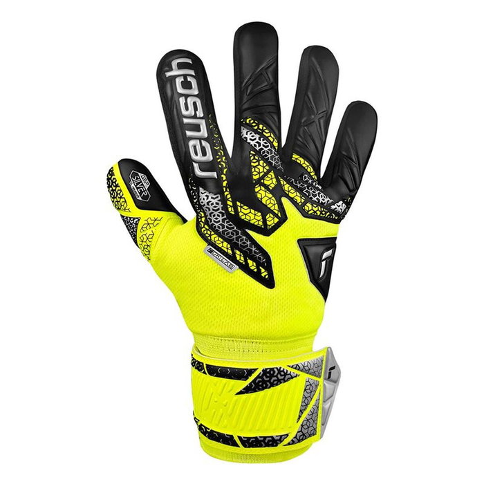 Guantes de Portero Reusch Attrakt Silver safe Amarillo Negro Adultos L
