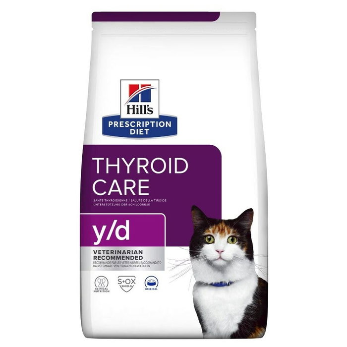 Comida seca para gatos hill's thyroid care y/d 3 kg Comida seca para gatos hill's thyroid care y/d 3 kg
